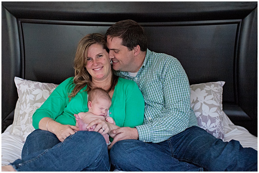 adroable newborn family.  