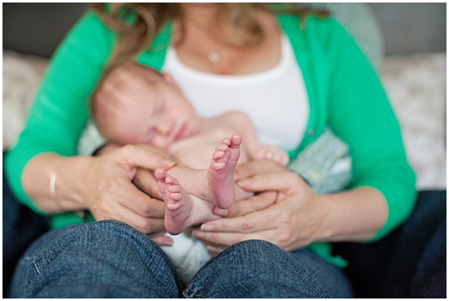 baby feet.  