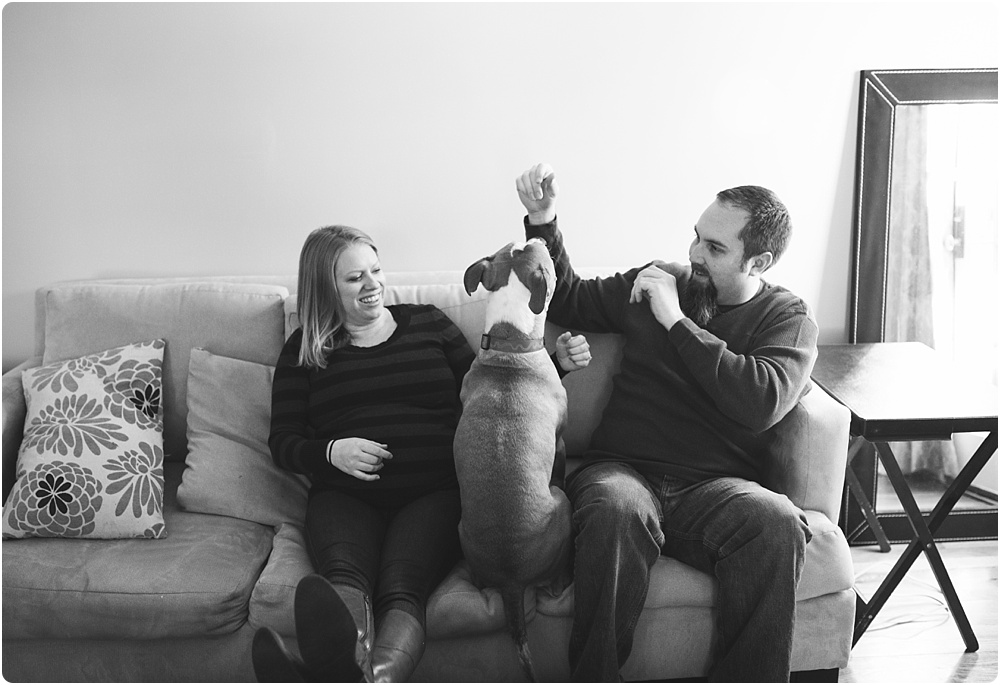 pregnant lady with dog