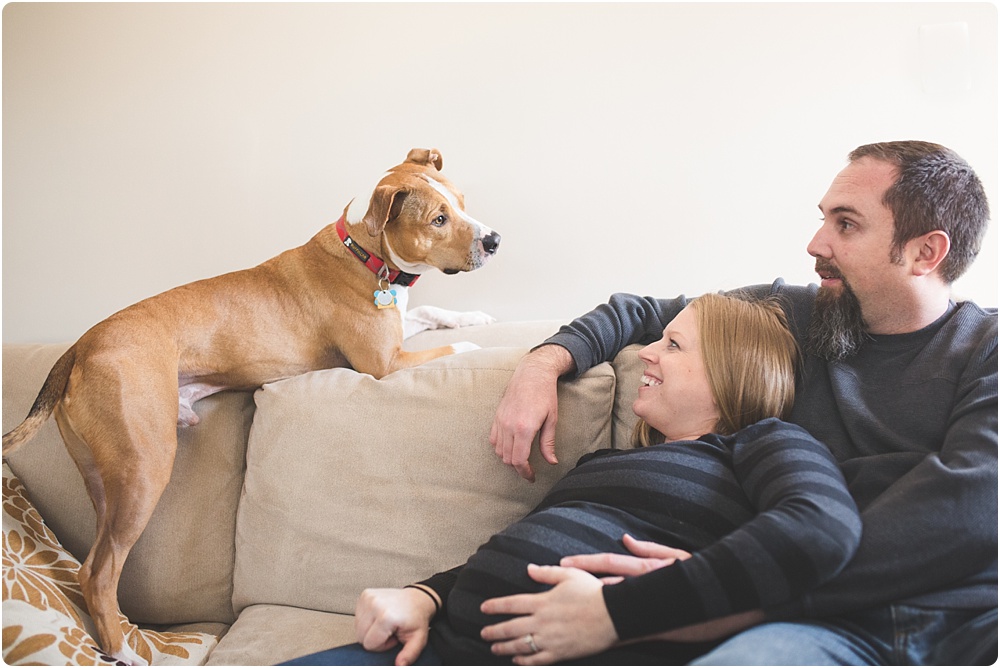 family with dog