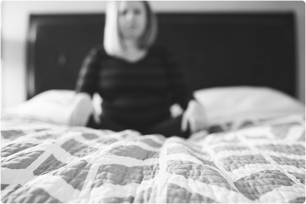 pregnant lady on bed
